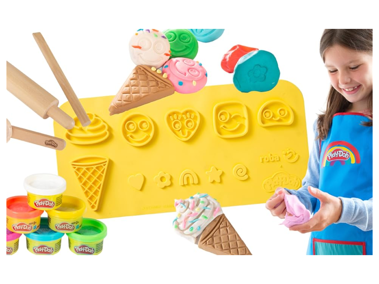 Play-Doh sada na hraní s modelovací hmotou na výrobu zmrzliny.