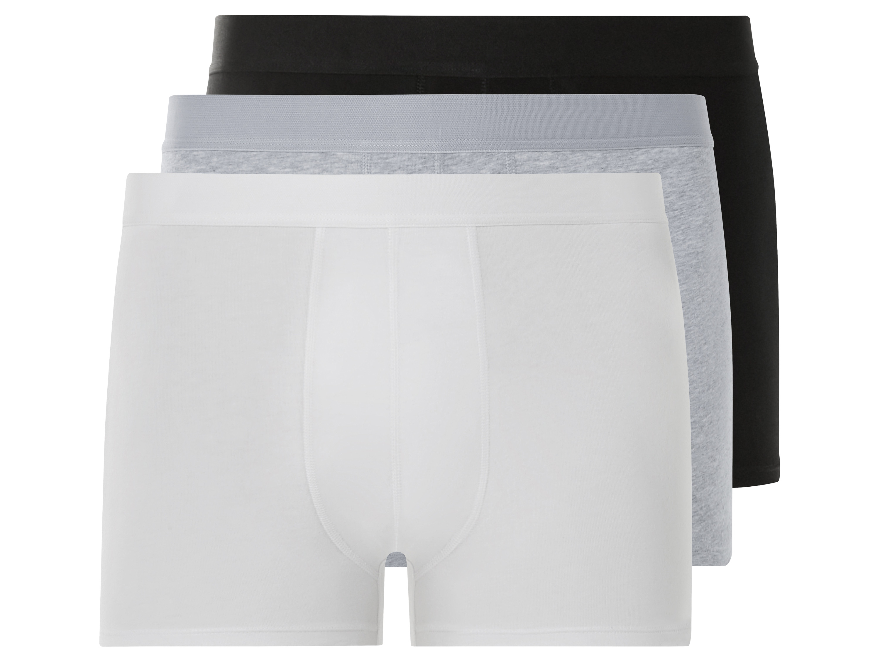 Livergy® Pánské boxerky Xxl, 3 kusy (8/Xxl, černá/šedá/bílá)