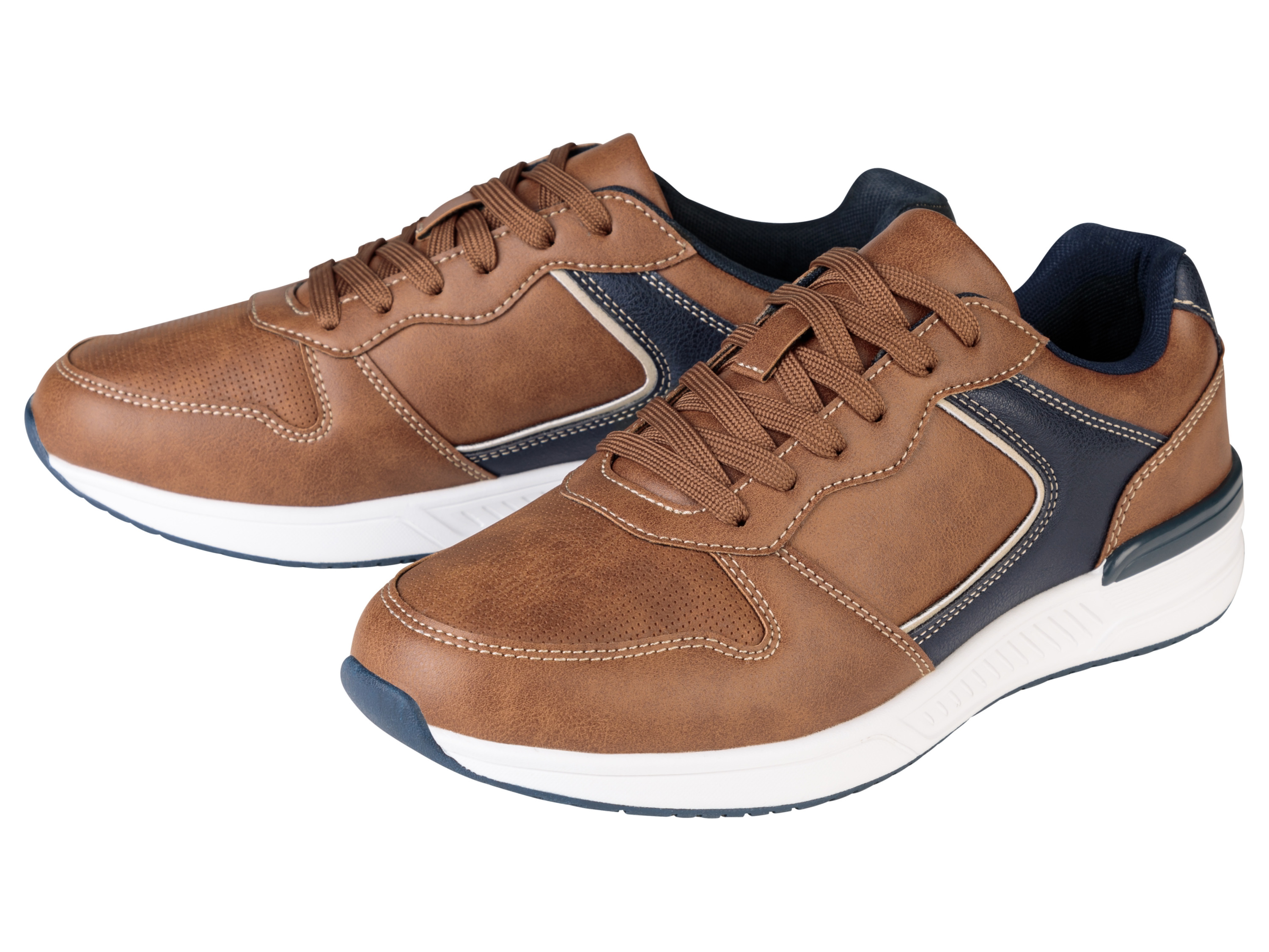 esmara® Pánská sportovní a volnočasová obuv (hnědá / navy modrá, 41)