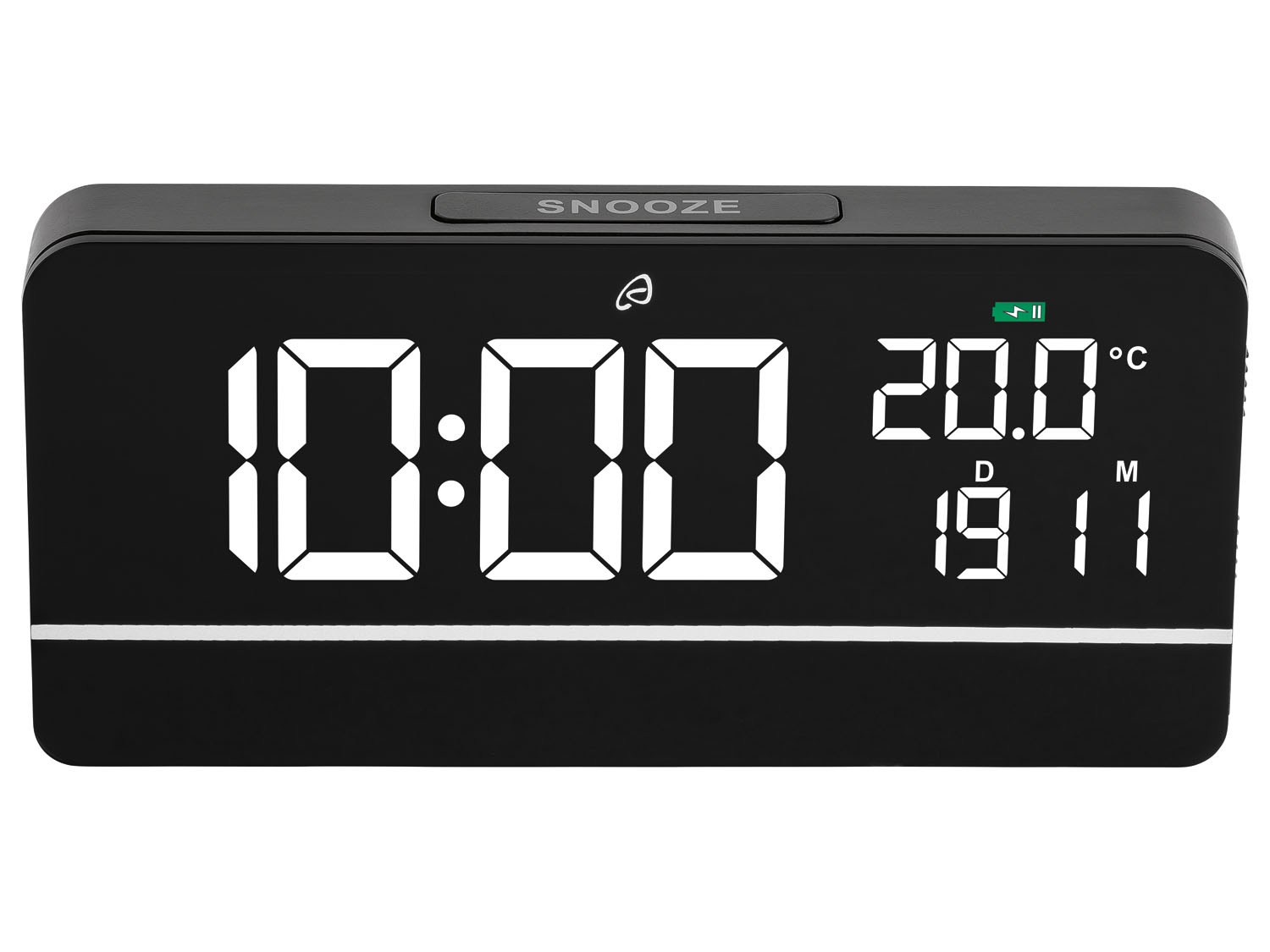 Auriol® Digitální budík s nabíjecí stanicí Qi®