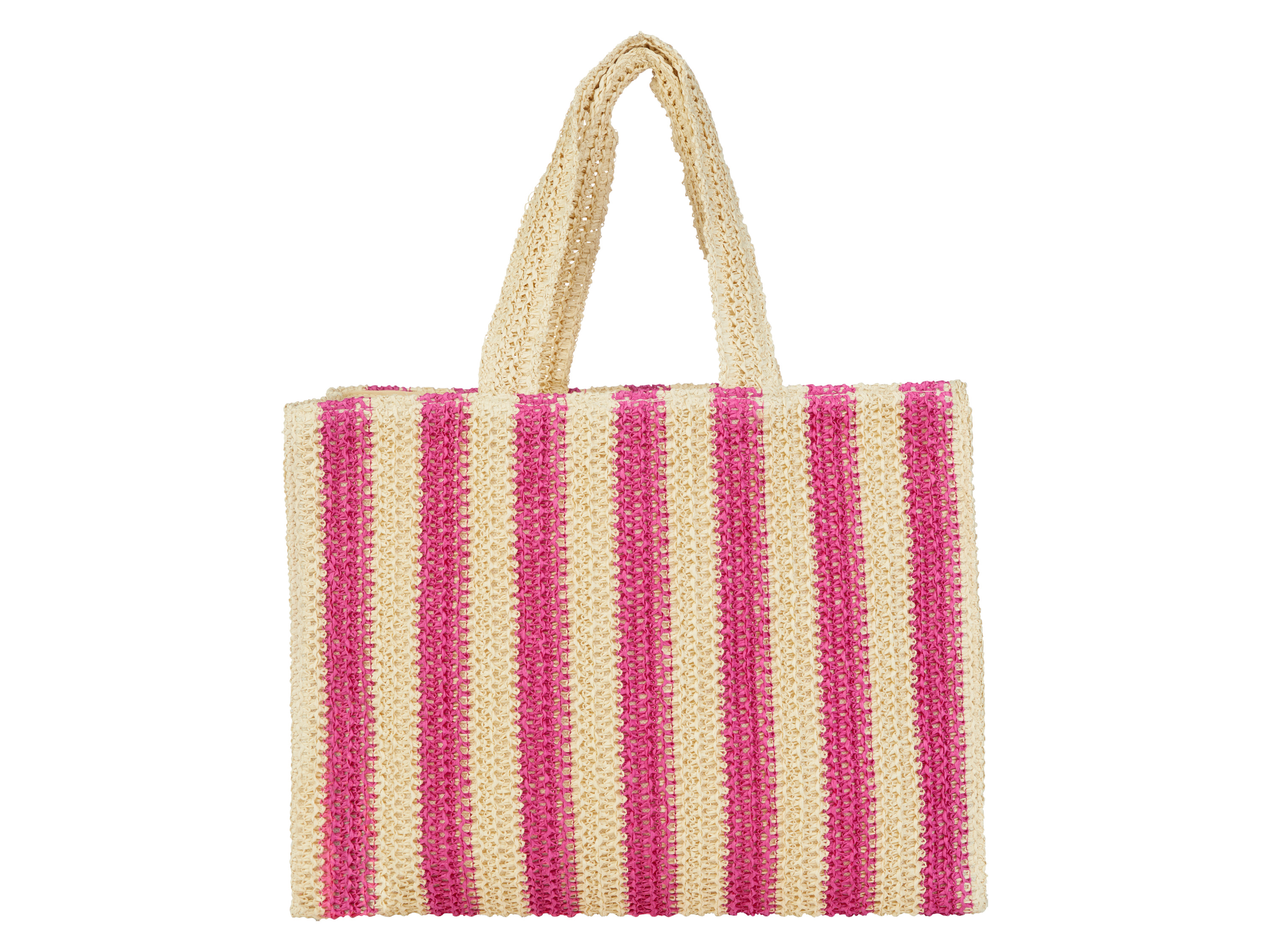 esmara® Taška na pláž (béžová/růžová)