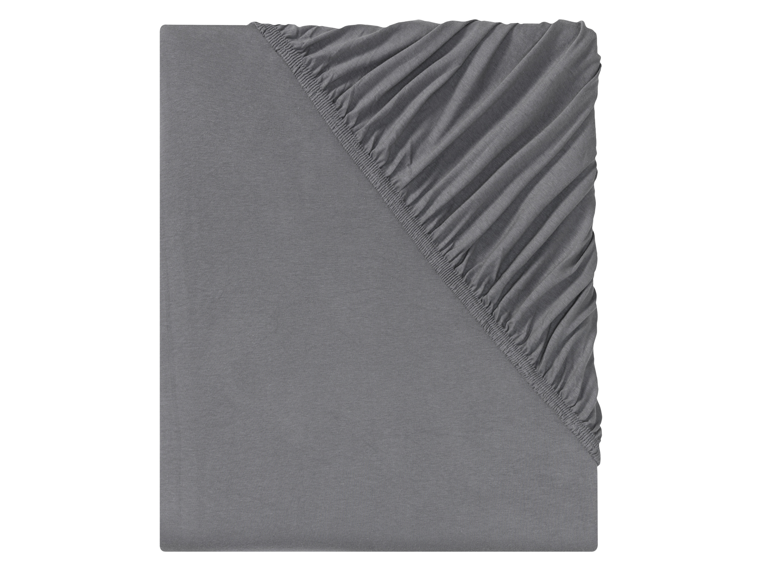 Livarno home Žerzejové napínací prostěradlo, 140-160 x 200 cm (šedá)
