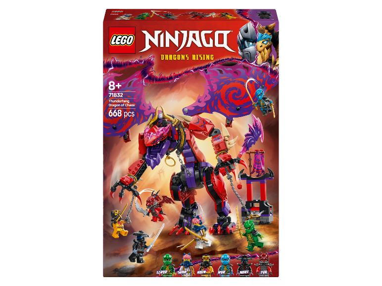 Sada LEGO Ninjago Thunderfang Dragon of Chaos s 668 dílky.
