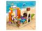 LEGO Friends plážový bar se dvěma figurkami, psem a delfínem.