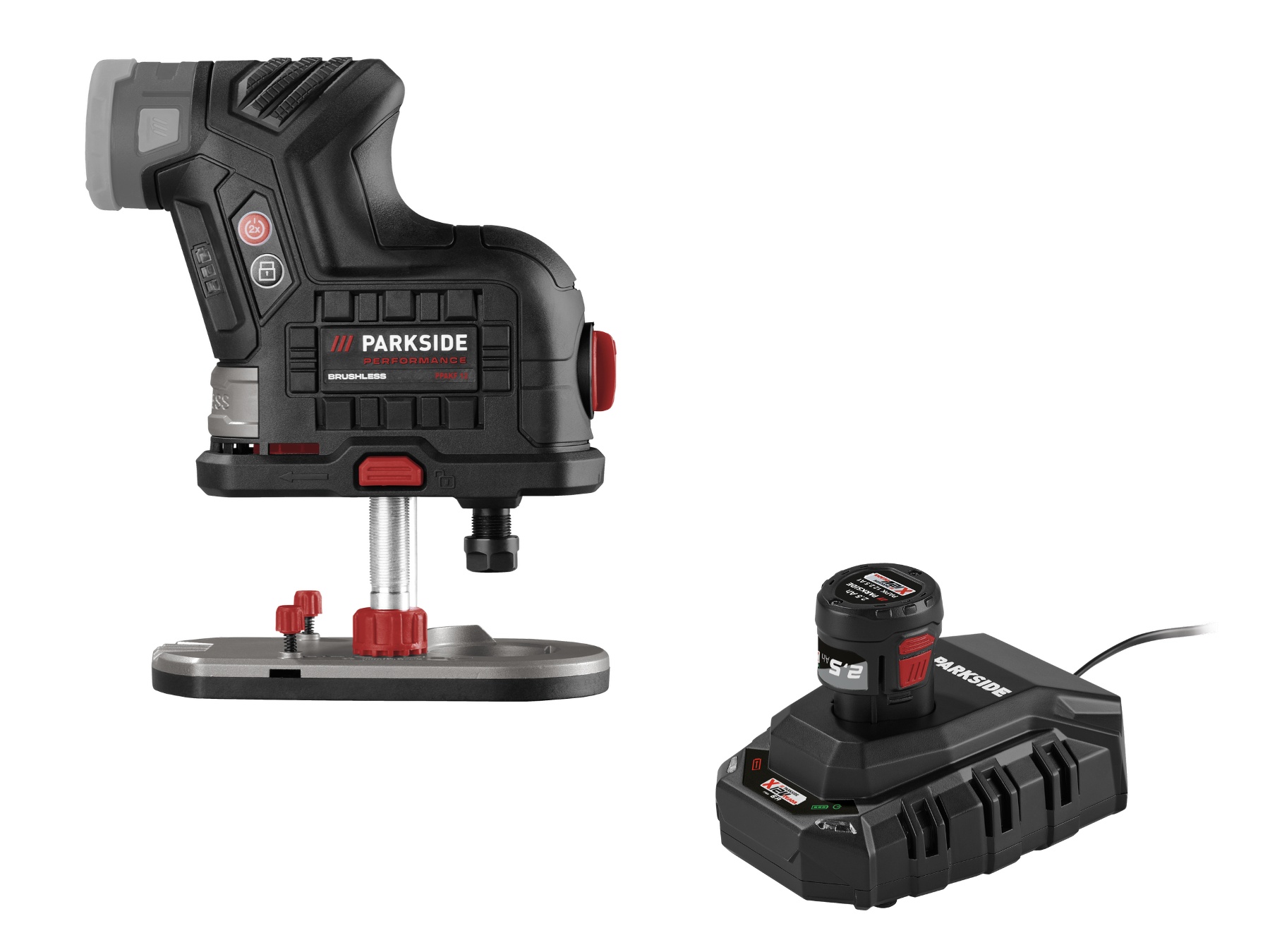 Parkside Performance® Aku frézka na hrany Ppakf 12 A1, 2 Ah