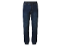 Tmavě modré džíny s elastickým pasem a manžetami.