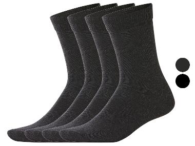 esmara Men Pánské ponožky s BIO bavlnou, 4 páry