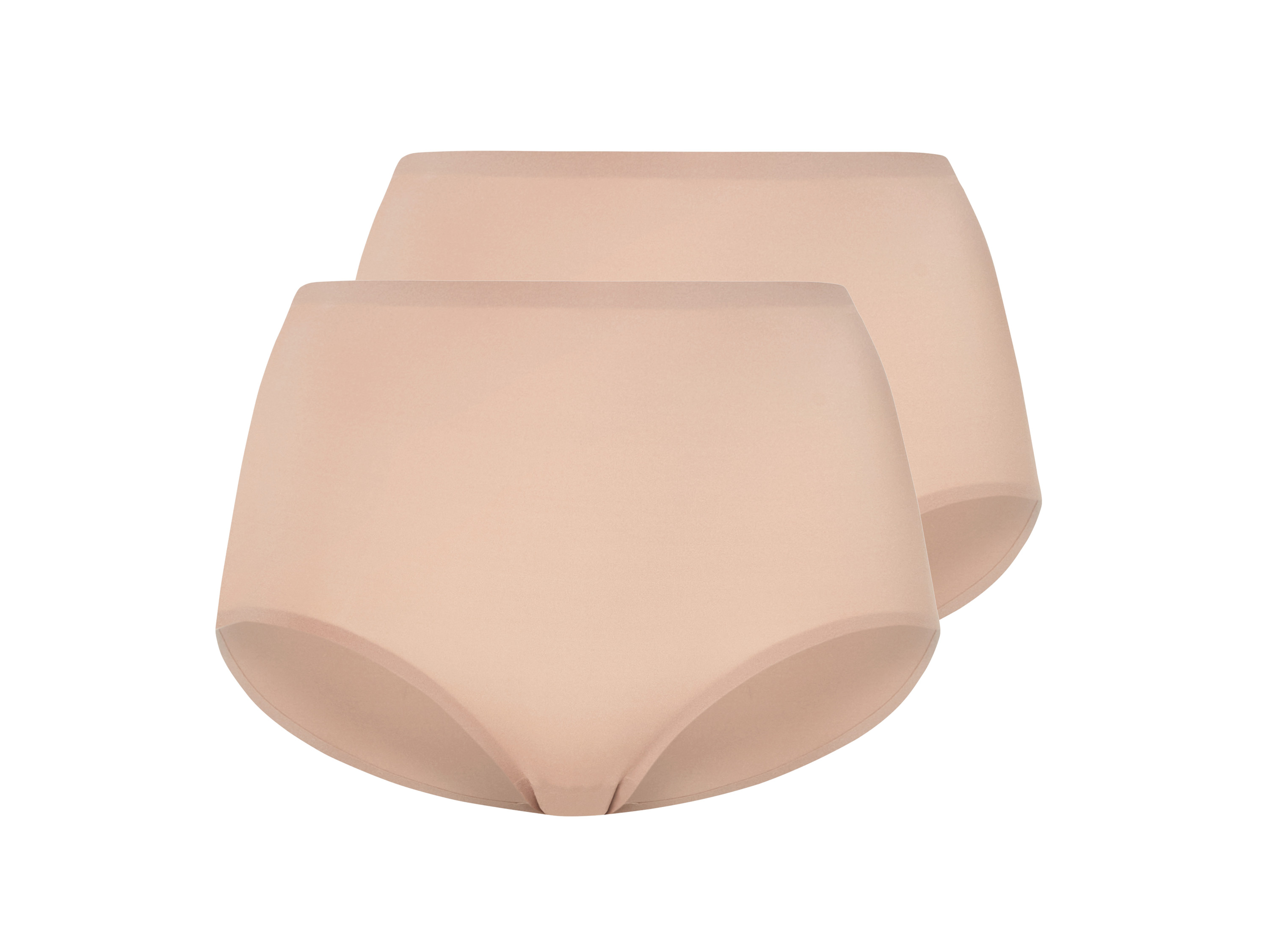 esmara® Dámské bezešvé kalhotky, 2 kusy (tělová, Xs(32/34))