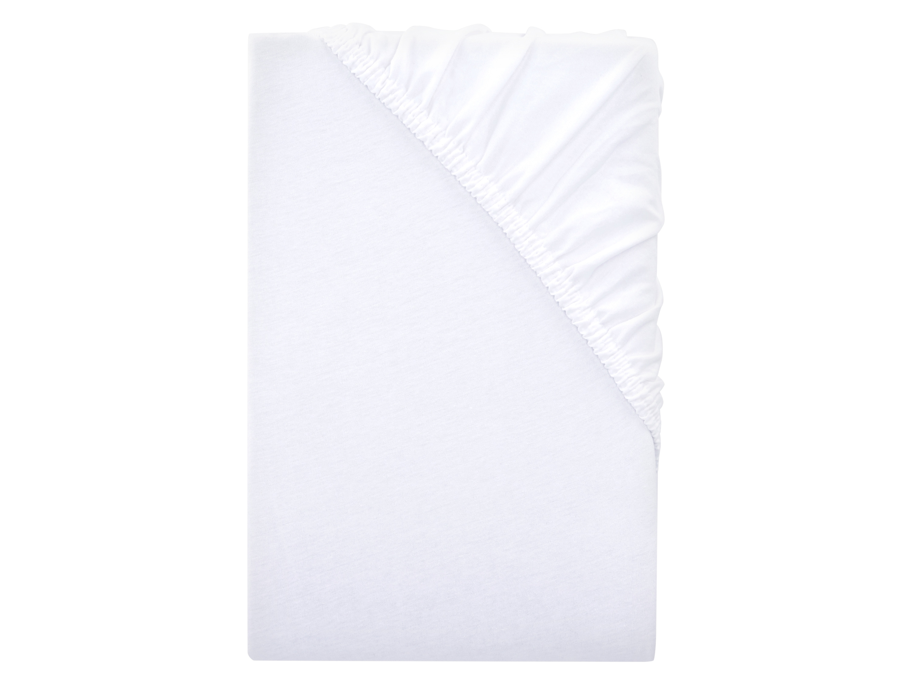 Livarno home Žerzejové napínací prostěradlo, 180-200 x 200 cm (bílá)