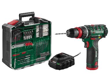 PARKSIDE® Sada s aku vrtacím šroubovákem PBSA 12 F5