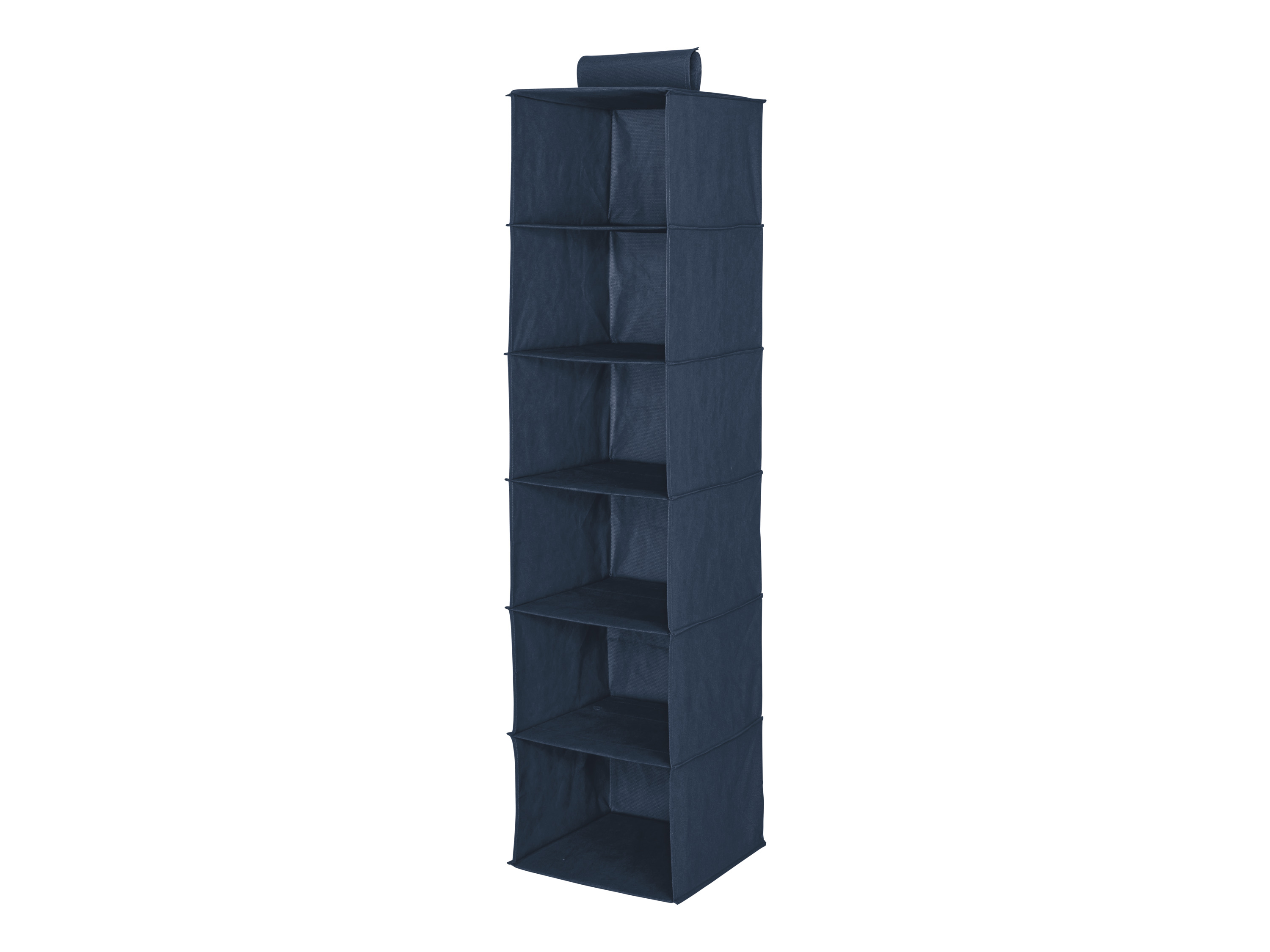 Livarno home Závěsný organizér / Organizér na boty / Obal na oděvy / Úložný box pod postel (závěsný organizér, 6 přihrádek, modrá)