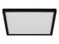 Černé obdélníkové LED stropní svítidlo s bílým difuzorem