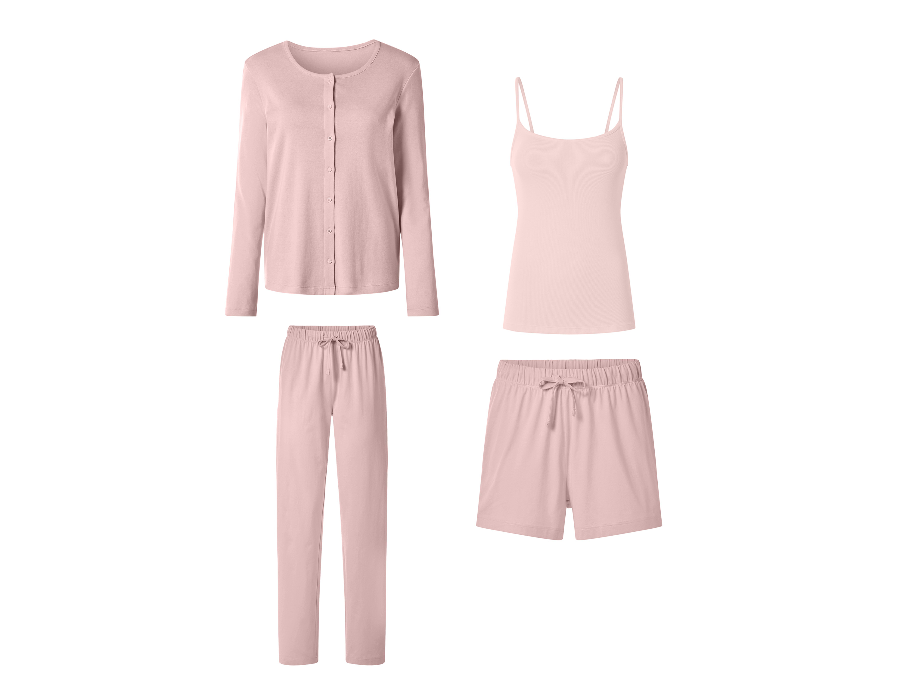 Esmara® Dámské pyžamové set (světle růžová, L(44/46))