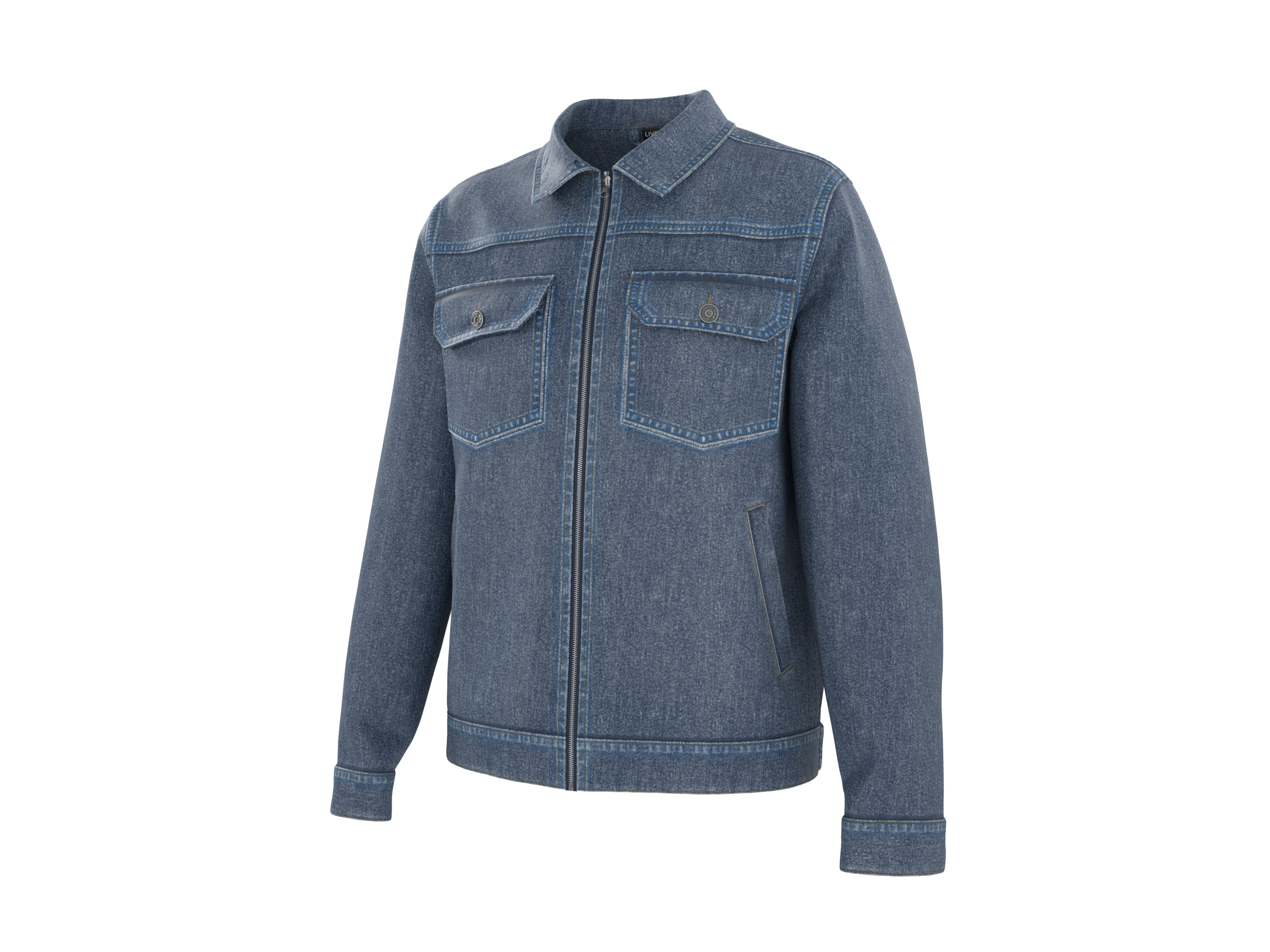 Livergy® Pánská džínová bunda (modrá, S (44/46))
