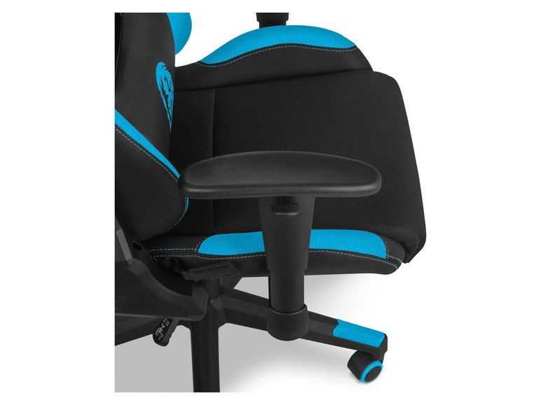  Zobrazit na celou obrazovku LIVARNO home Herní židle, černá/modrá - Obrázek 8