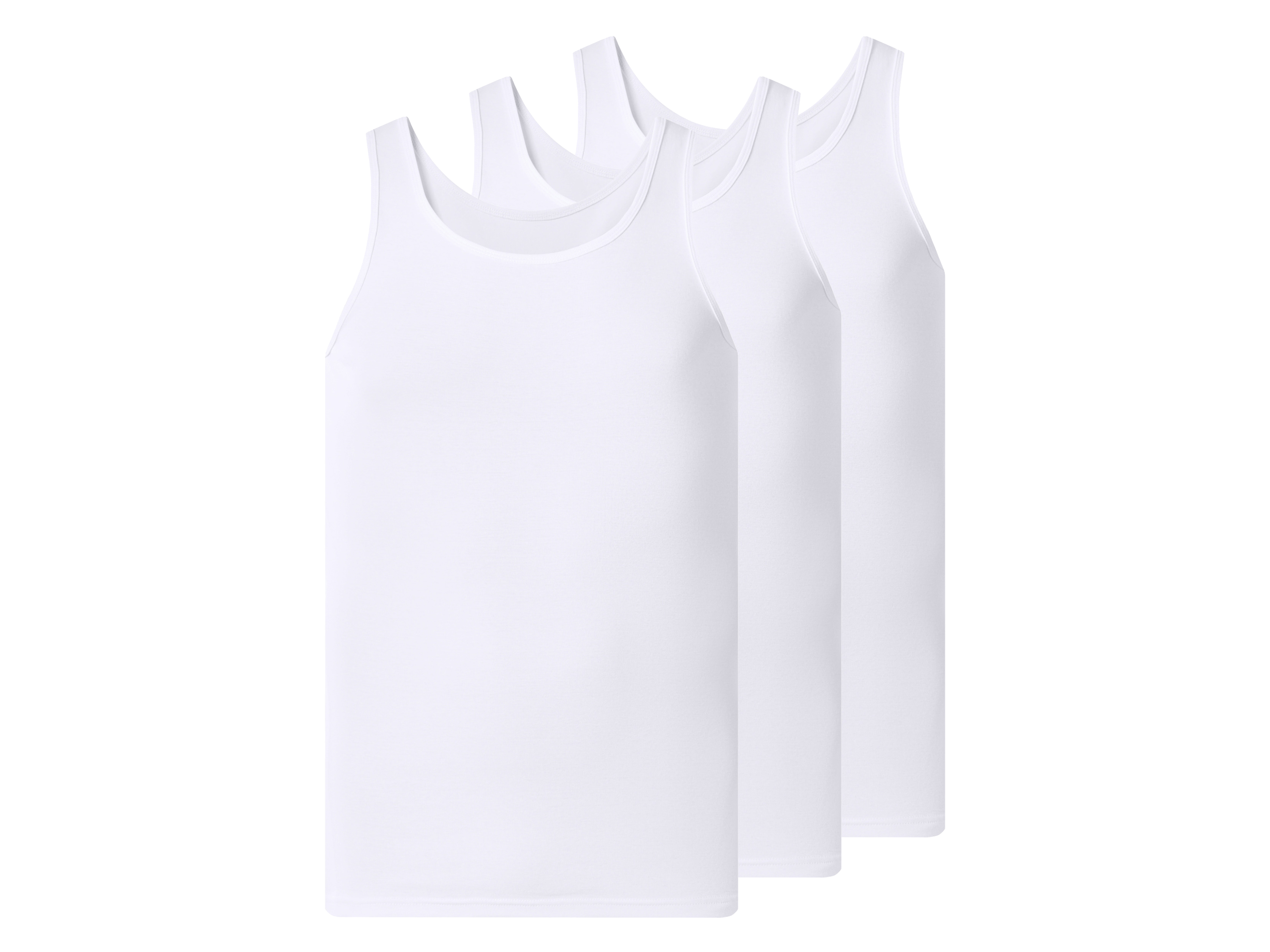 Esmara MEN Pánský vroubkovaný nátělník Xxl, 3 kusy (bílá, 9/3Xl)