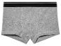 Šedé boxerky s černým pasem.