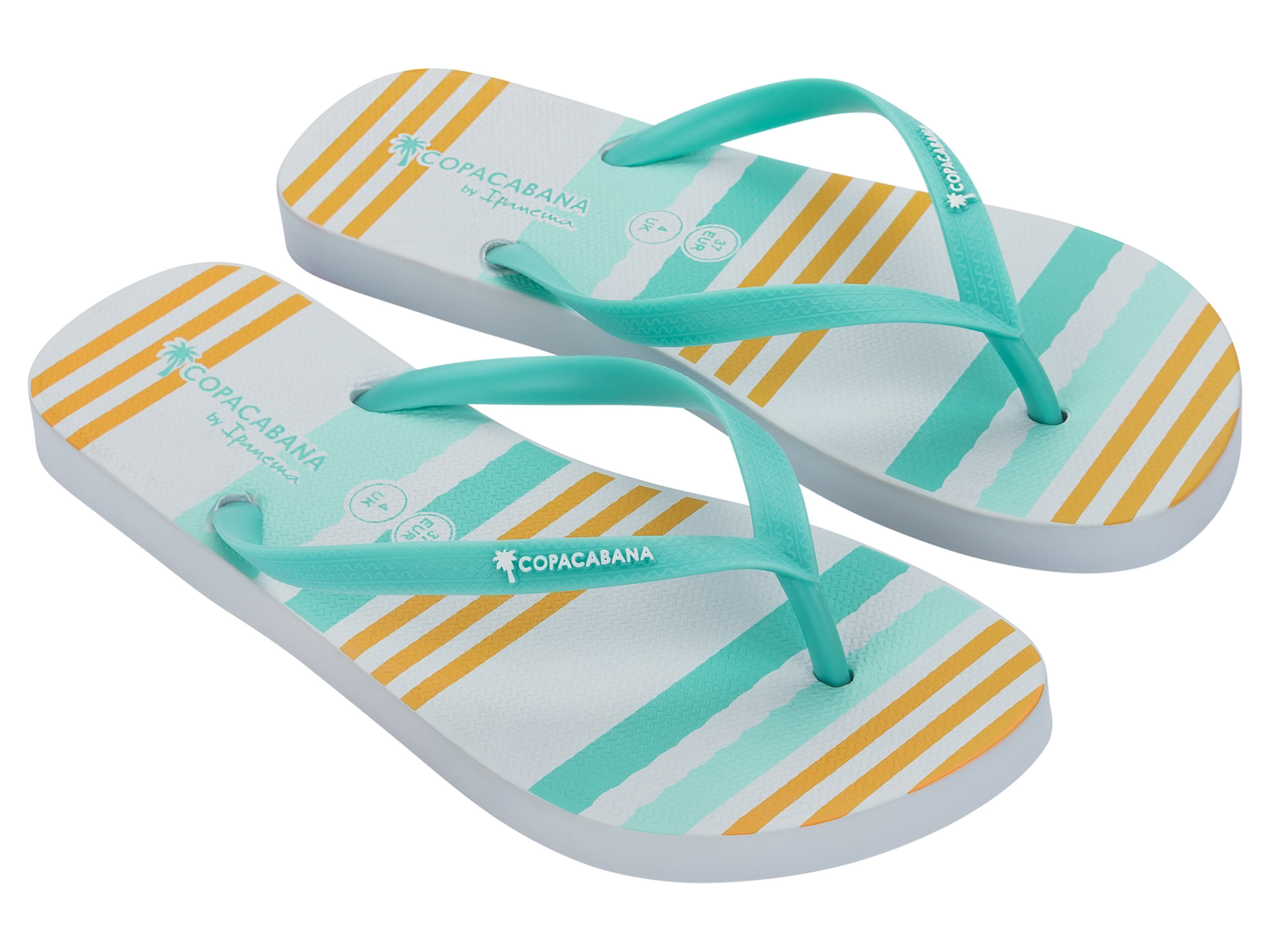 Copacabana by Ipanema Dámské / Pánské žabky (žlutá/tyrkysová/bílá, 39)