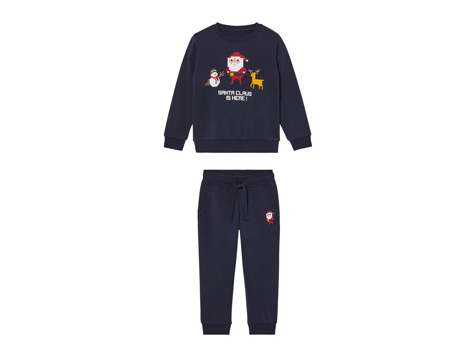 lupilu® Chlapecká vánoční tepláková souprava, 2dílná (110/116, navy modrá)
