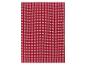 Červeno-bílý kostkovaný bavlněný utěrka