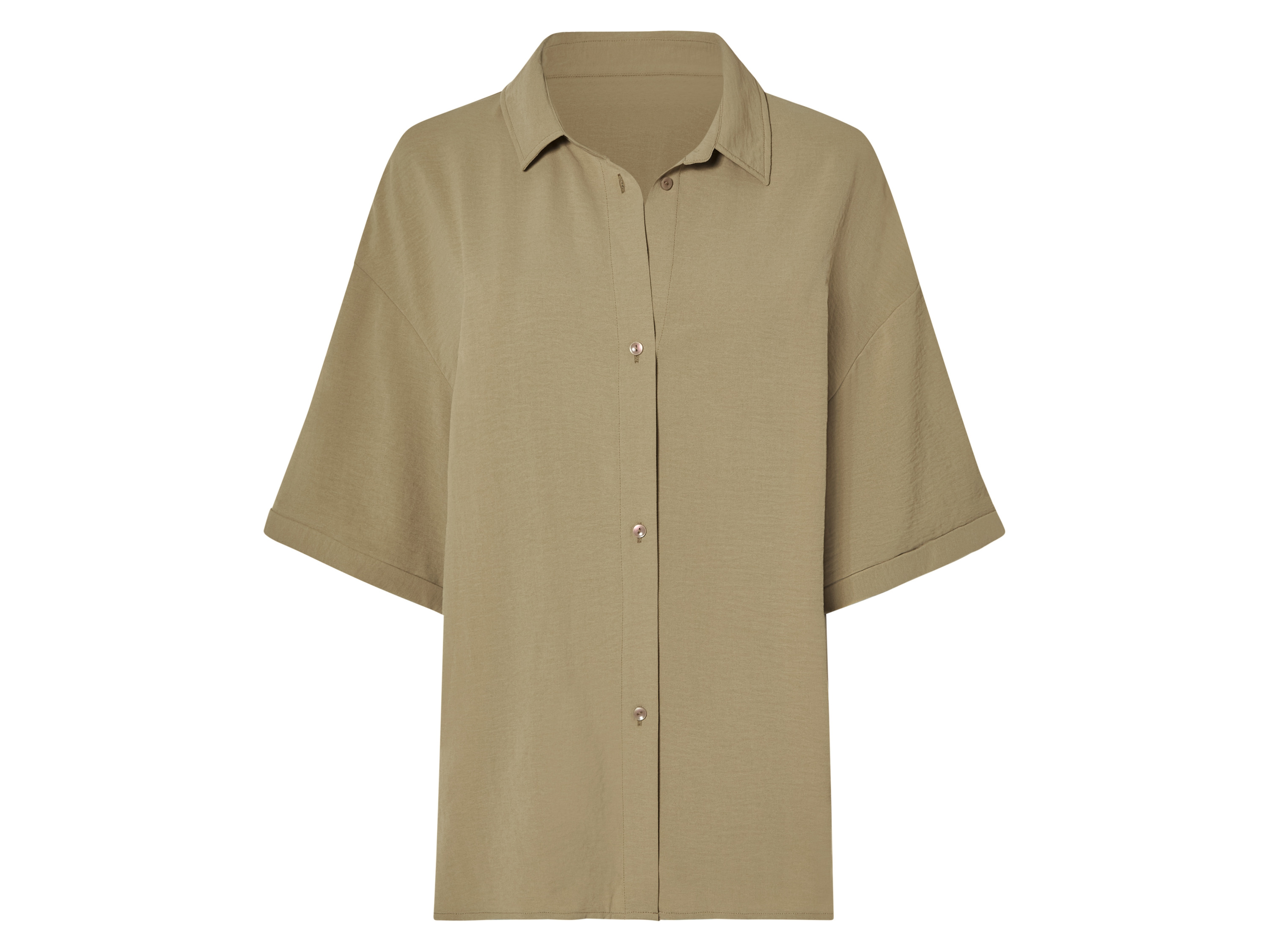esmara® Dámská košile (khaki, L (44/46))