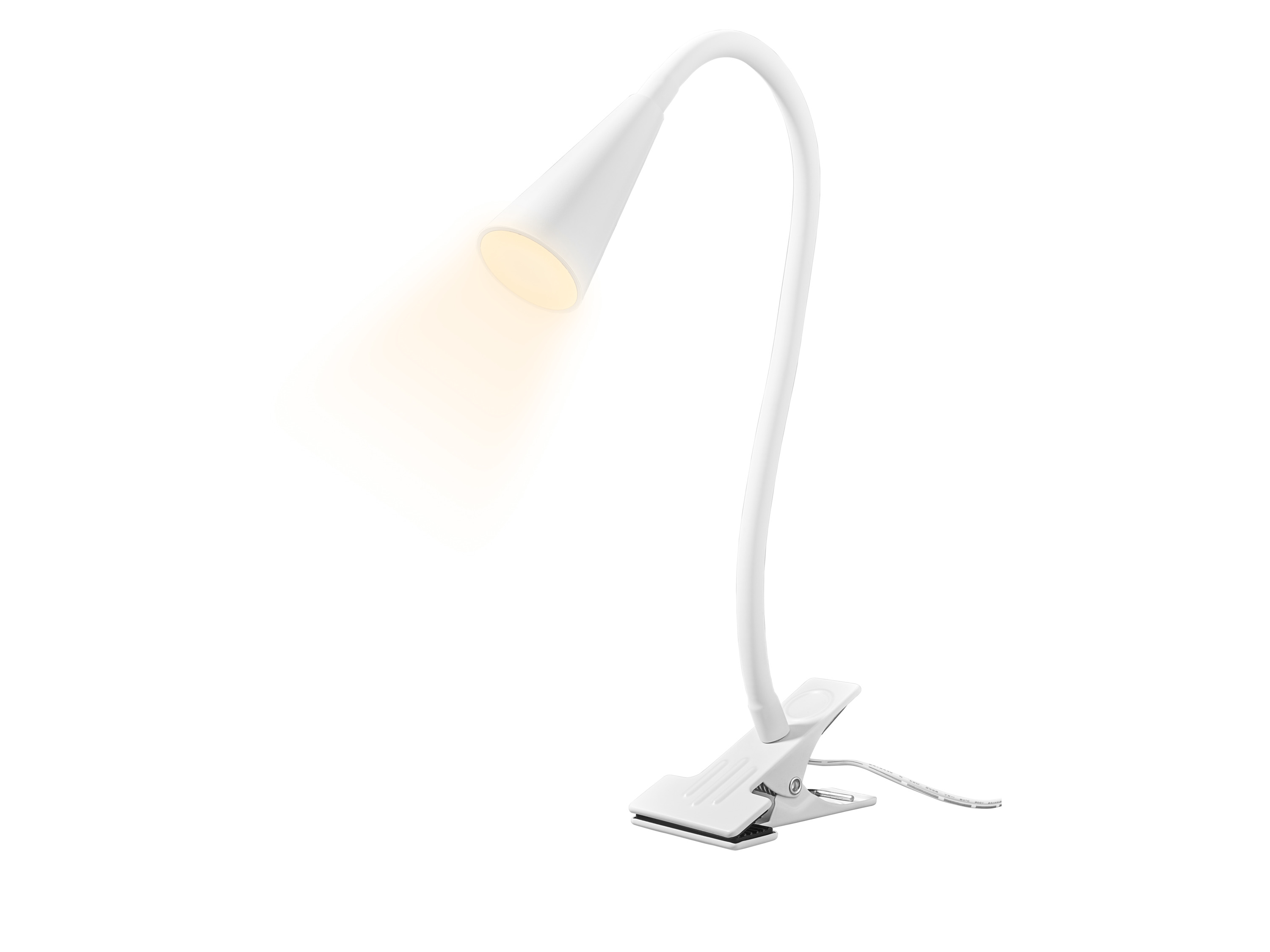 Livarno® Stolní LED lampa Freya (Led lampa se svorkou, bílá)