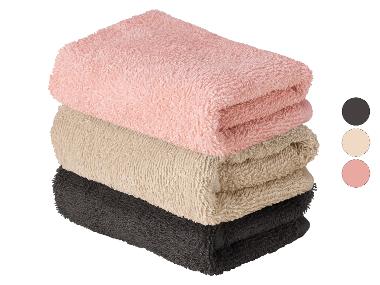 LIVARNO® Froté ručník pro hosty, 30 x 50 cm, 400 g/m2, 2 kusy