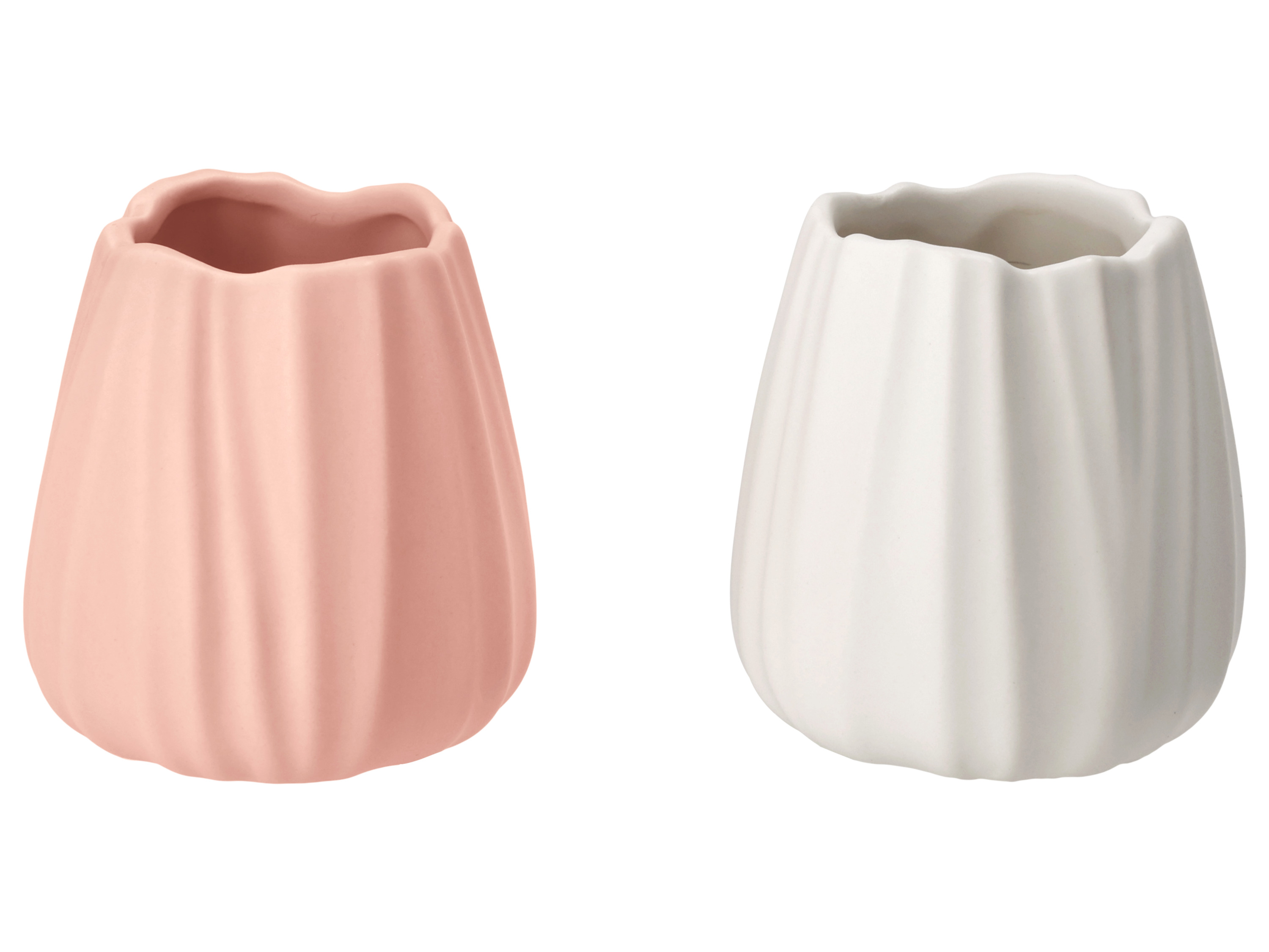 Livarno® Sada váz, 2dílná (růžová/bílá)