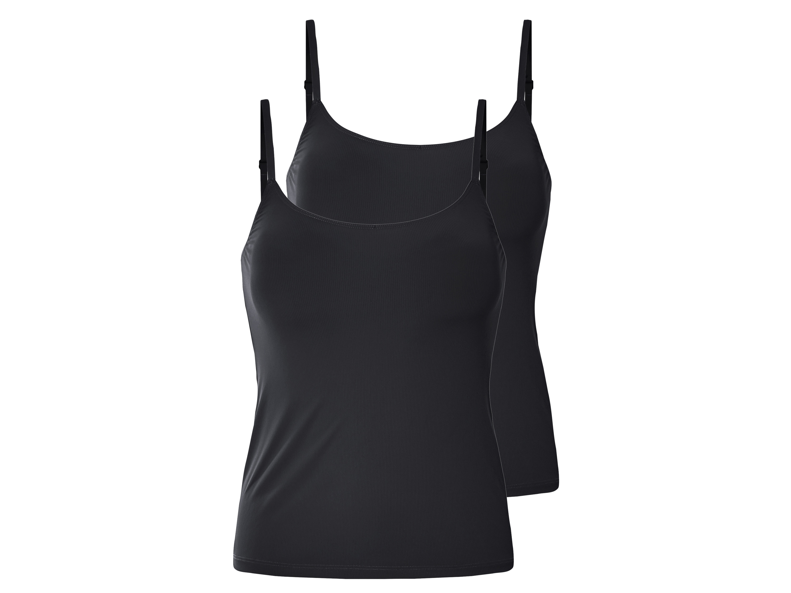 esmara® Dámský top, 2 kusy (černá, M(40/42))