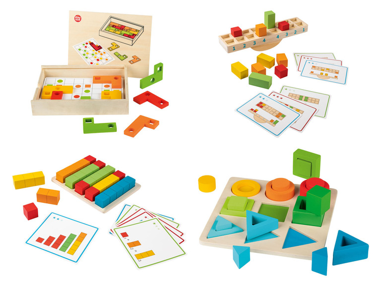  Zobrazit na celou obrazovku Playtive Dřevěná duhová motorická hračka Montessori - Obrázek 1