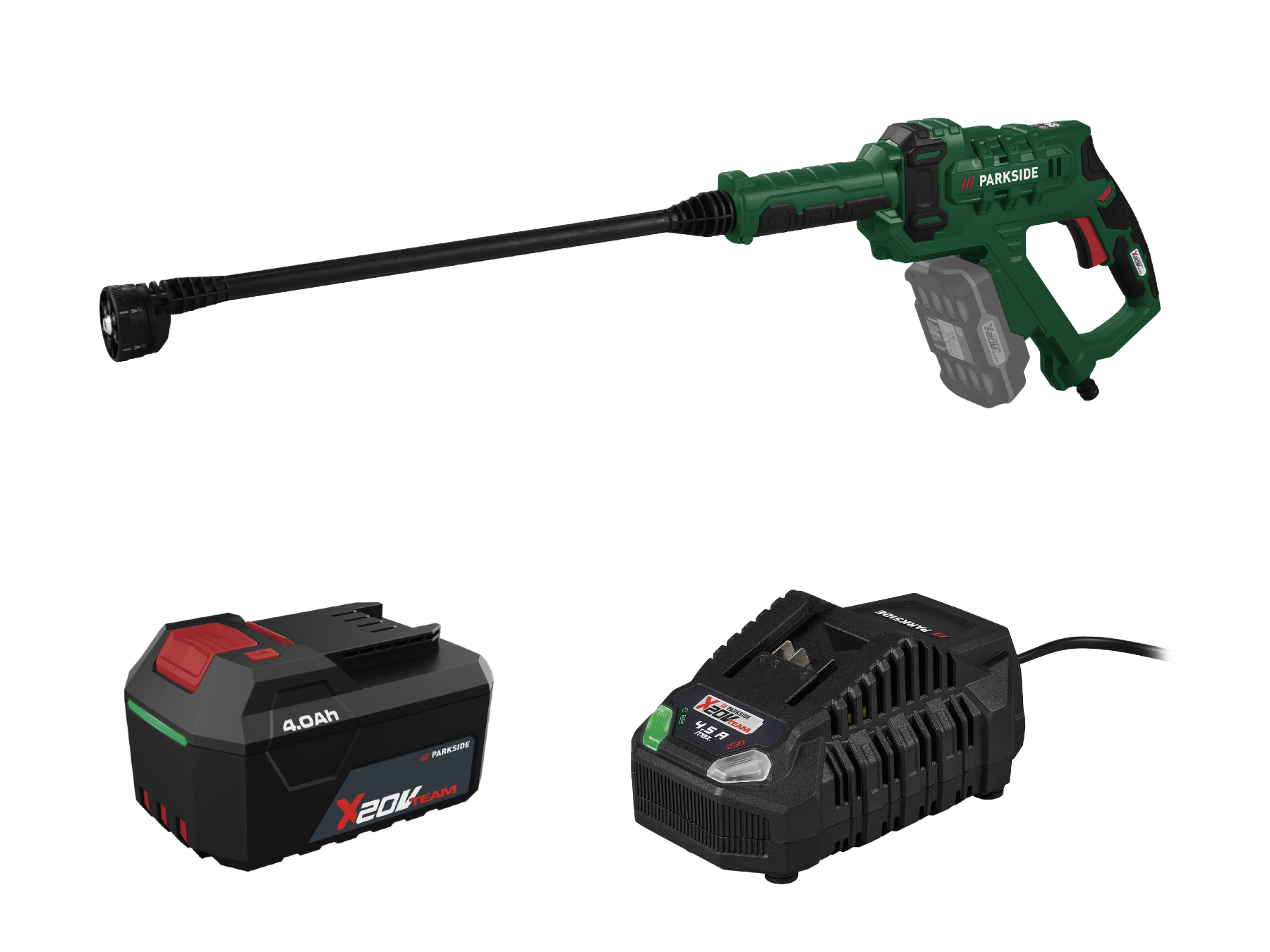 Parkside® Aku tlakový čistič Pdra 20-Li D4, 4 Ah