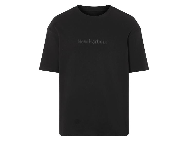 Černé tričko s logem New Harbour.