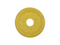 Žlutý disk na kousání pro psy od Zoo-fari s motivem kostí a tlapek.