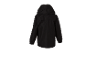 Černá bunda s kapucí pro děti.