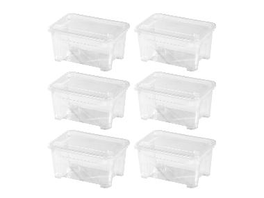 W5 Úložný box s víkem, 5 l, 6 kusů