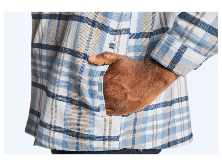  Zobrazit na celou obrazovku LIVERGY® Pánský flanelový overshirt - Obrázek 9