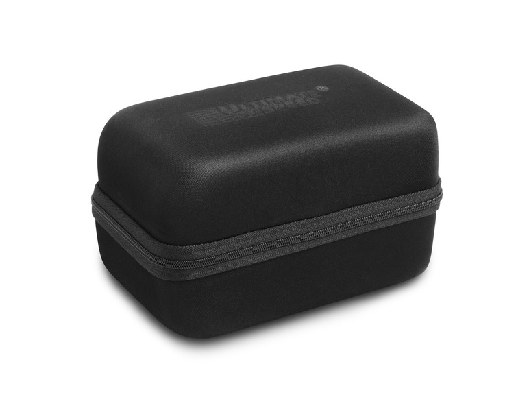 Černé pouzdro na zip pro VR brýle.