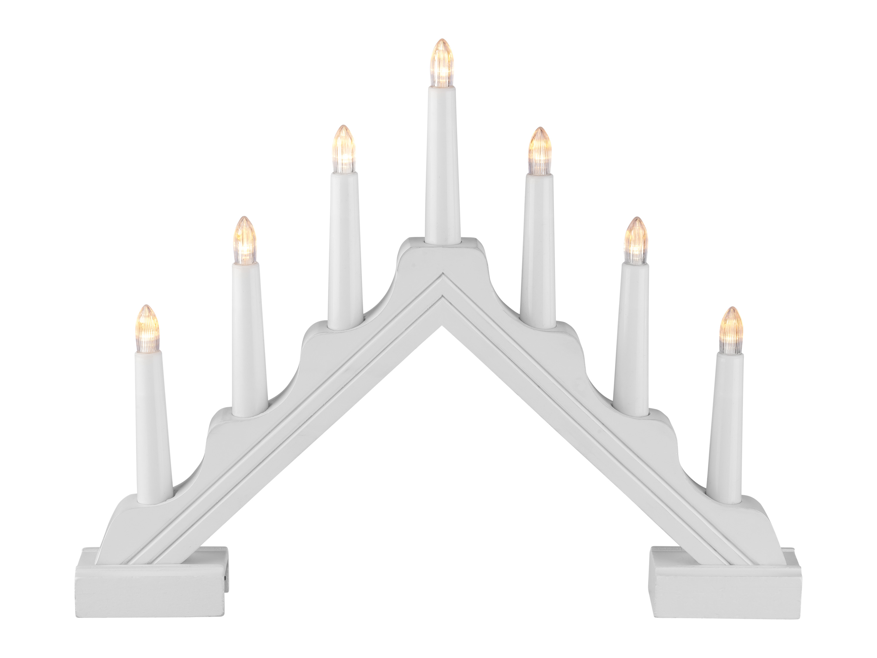 Livarno home Obloukový LED svícen (hranatá/bílá)