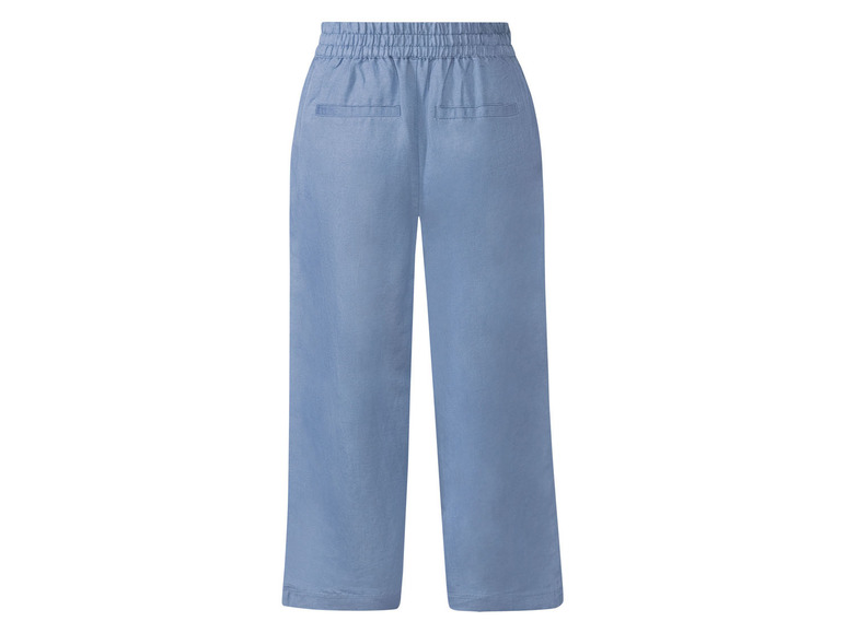  Zobrazit na celou obrazovku esmara® Dámské lněné culotte kalhoty 3/4 délka - Obrázek 4