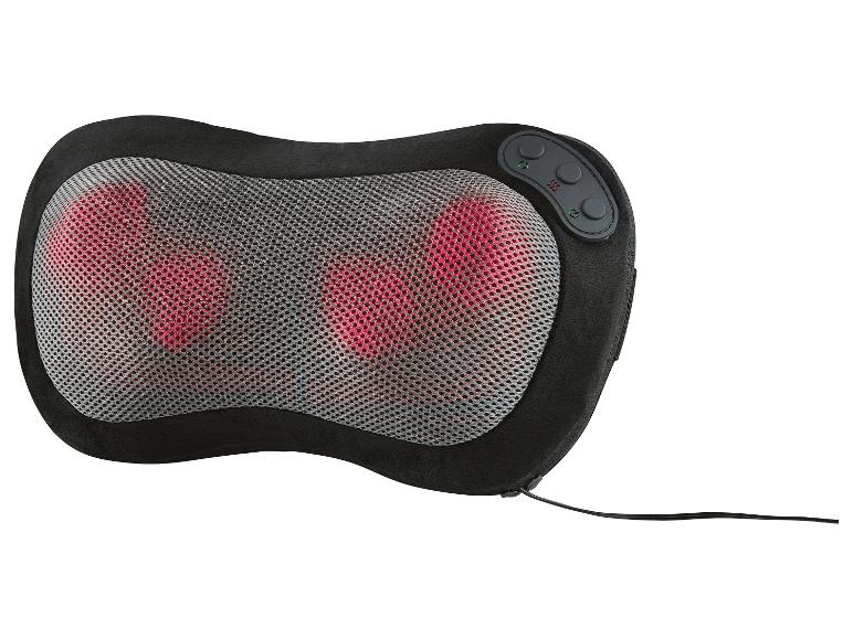 Shiatsu masážní polštář s vyhříváním a tlačítkovým ovládáním.