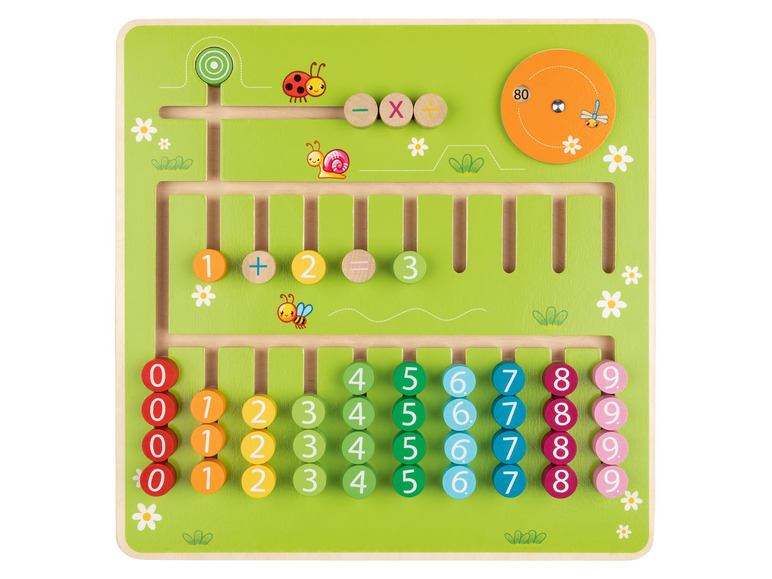  Zobrazit na celou obrazovku Playtive Dřevěná výuková hra Montessori - počítání - Obrázek 7