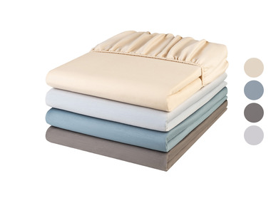 LIVARNO home Saténové napínací prostěradlo, 140-160 x 200 cm