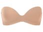 Béžová bezramínková podprsenka typu bandeau.