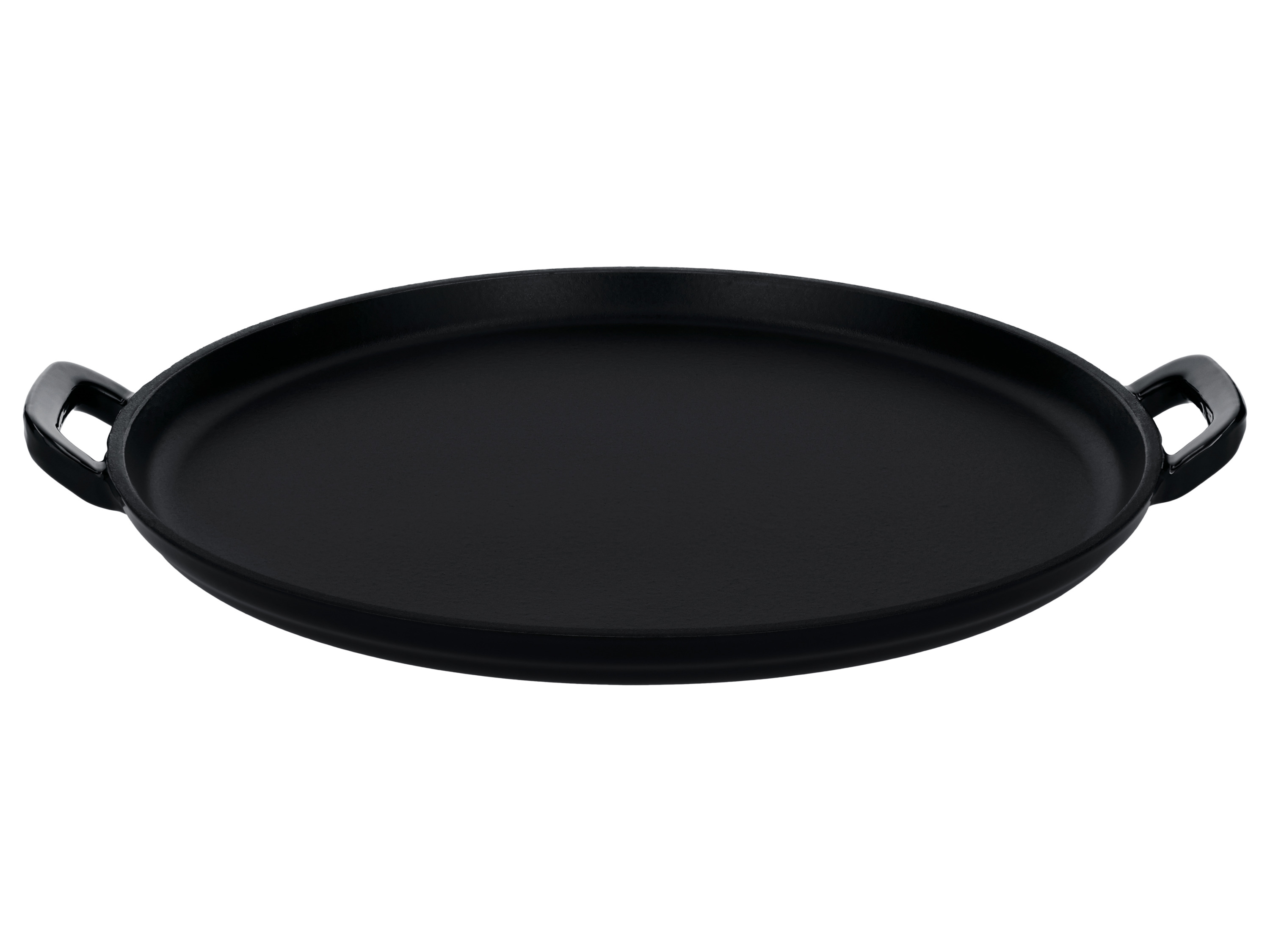 Silvercrest® Litinová deska na pizzu \ Litinová grilovací deska (Talíř na pizzu/černý)