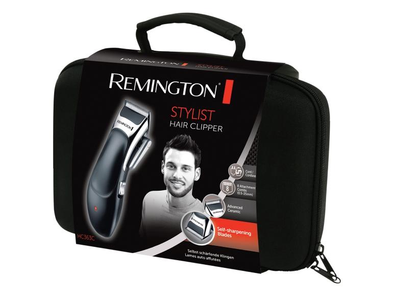 Holicí strojek Remington Stylist v černém pouzdru.