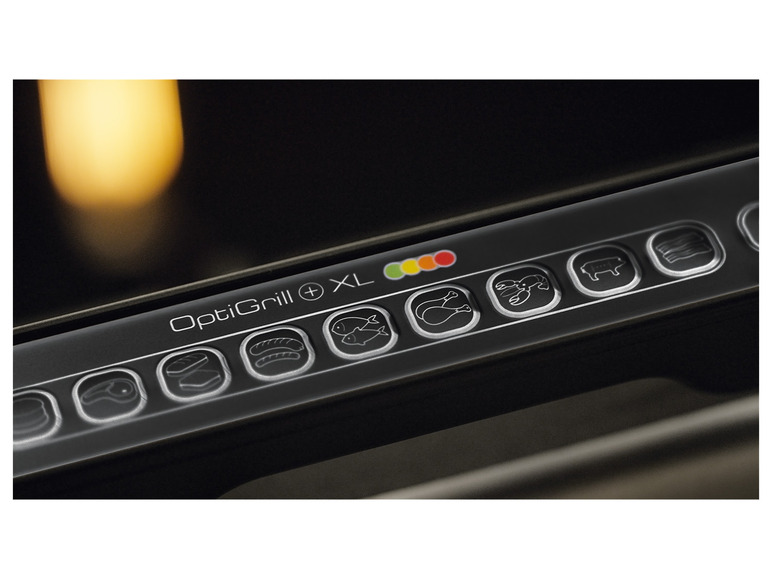 OptiGrill+ XL gril s nastavením pro různé druhy potravin.