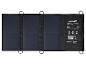 Černý solární nabíjecí panel Crivit s výkonem 21 W a třemi panely