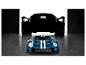 Vůz Ford GT a model Lego Technic Ford GT v garáži.