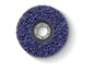Modrý brusný kotouč pro brusku.