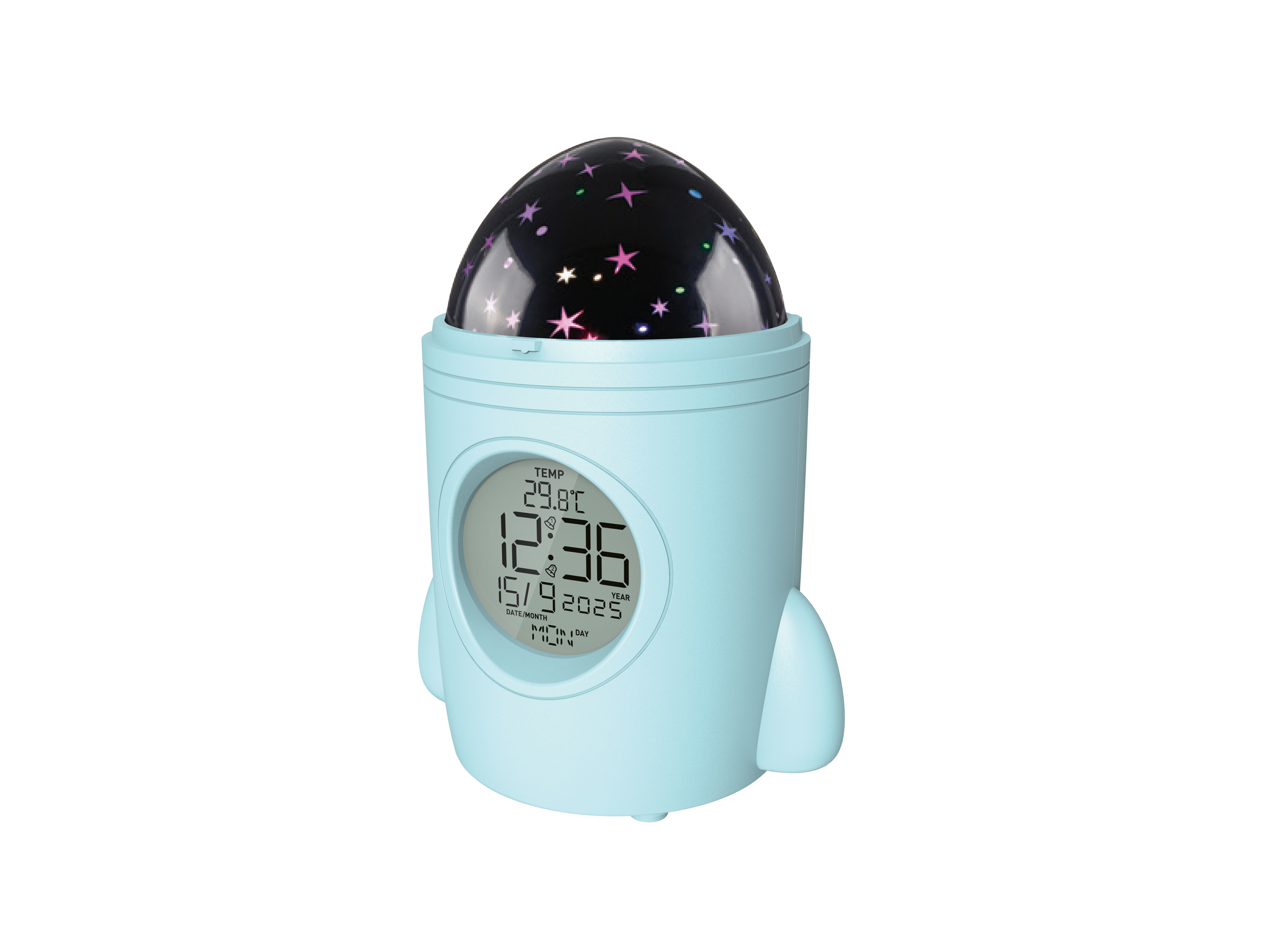 Tronic® Projekční budík s hvězdnou oblohou (tyrkysová)
